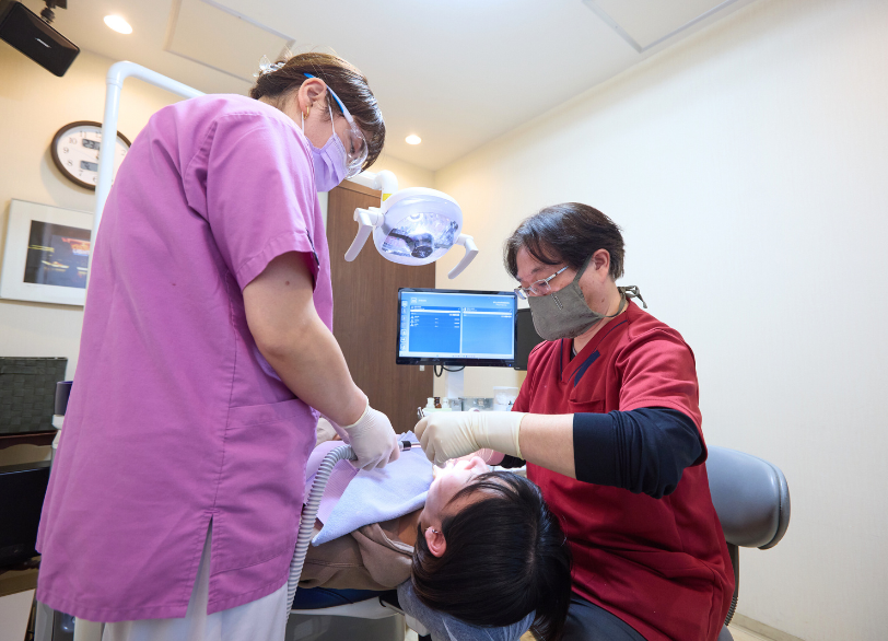 口腔内診査|しろきデンタル