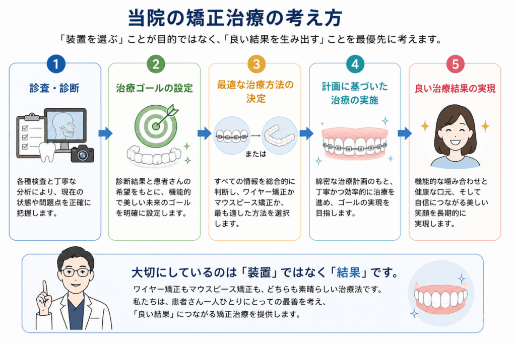 当院の矯正治療の考え方